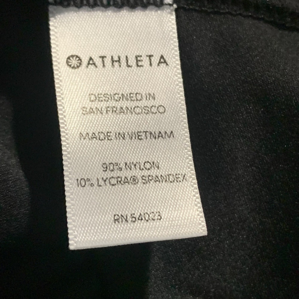 Athleta Sunlover Hilo Dress Women's XL Black Asymmetrical UPF 50 Short Sleeve - Picture 10 of 11